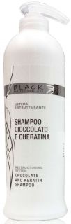 Black Shampoo Cioccolato E Cheratina 500ml - šampon na vlasy s kakaem a keratinem