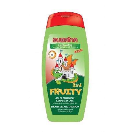 SUBRINA Dětský sprchový gel a šampon 2v1 Fruity 250ml