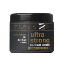 Black Gel Ultra Strong 500ml - Extra silný gel na vlasy.