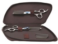 Olivia Garden Xtreme Shear Collection 2ks - 575 + 635 + pouzdro - kadeřnické nůžky - Set nůžek.