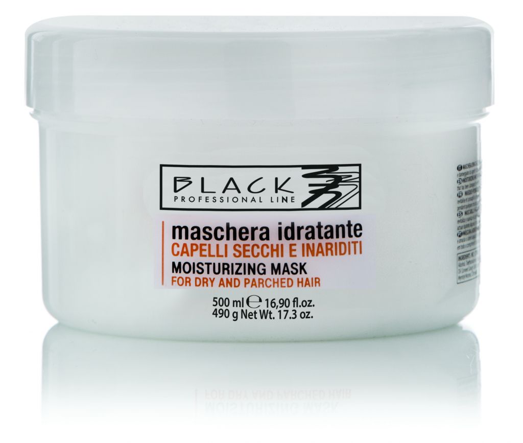 Black Maschera/Mask Secchi 500ml Moisturizing Mask - Black Maschera/Mask Secchi 500ml - Maska na suché, roztřepené a narušené vlasy