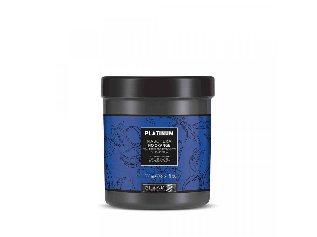 Black Platinum No Orange Mask 1000 ml - Maska pro hnědé a tmavší blond vlasy.