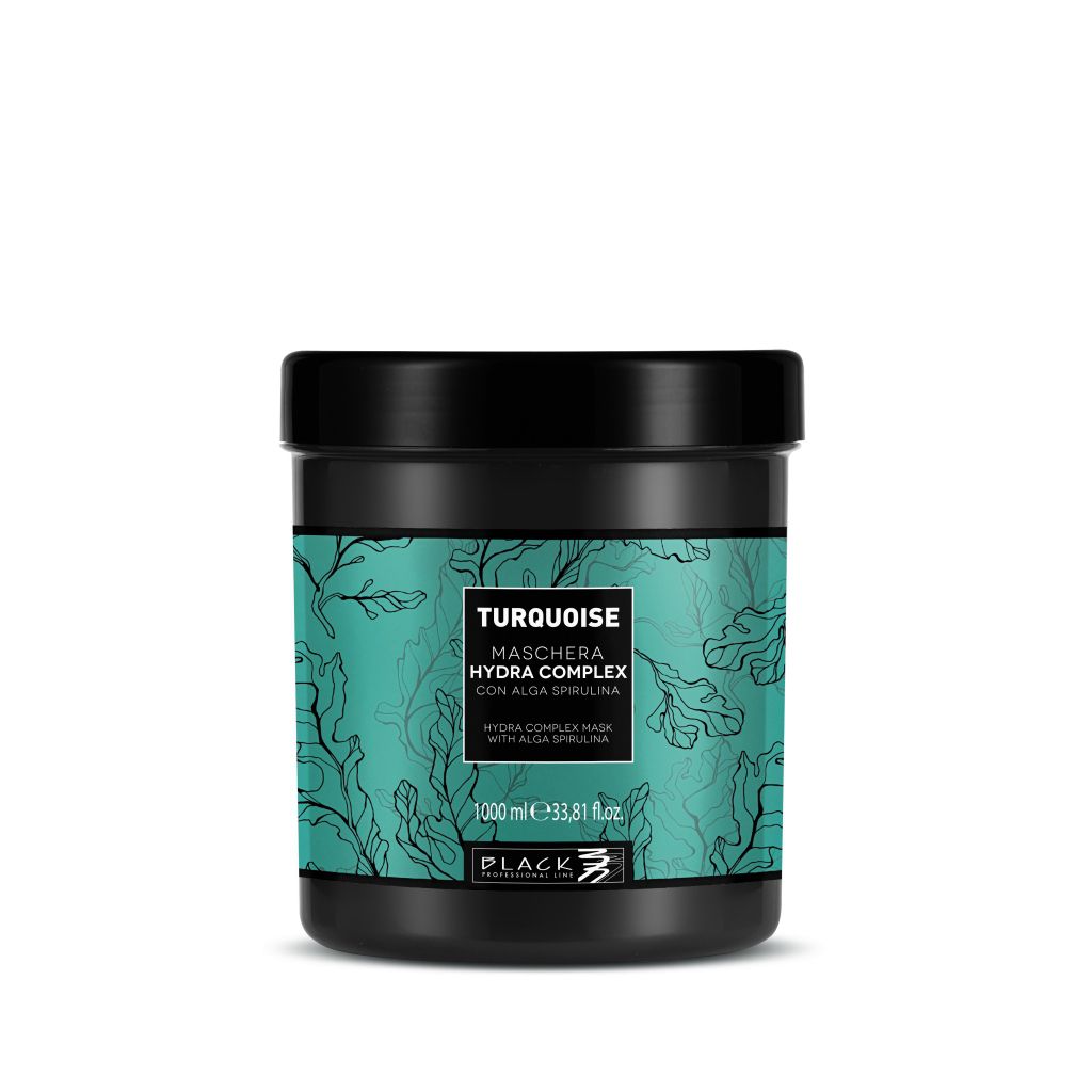 Black Turquoise Mask Hydra Complex Maska pro jemné vlasy 1000 ml