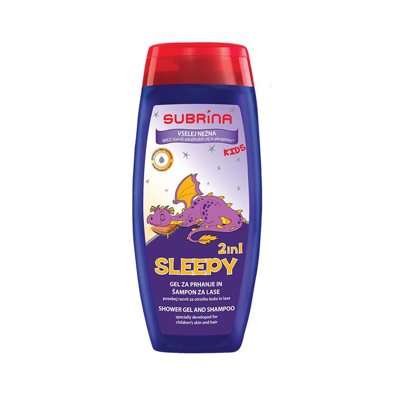 Dětský sprchový gel a šampon 2v1 Sleepy 250ml Subrina