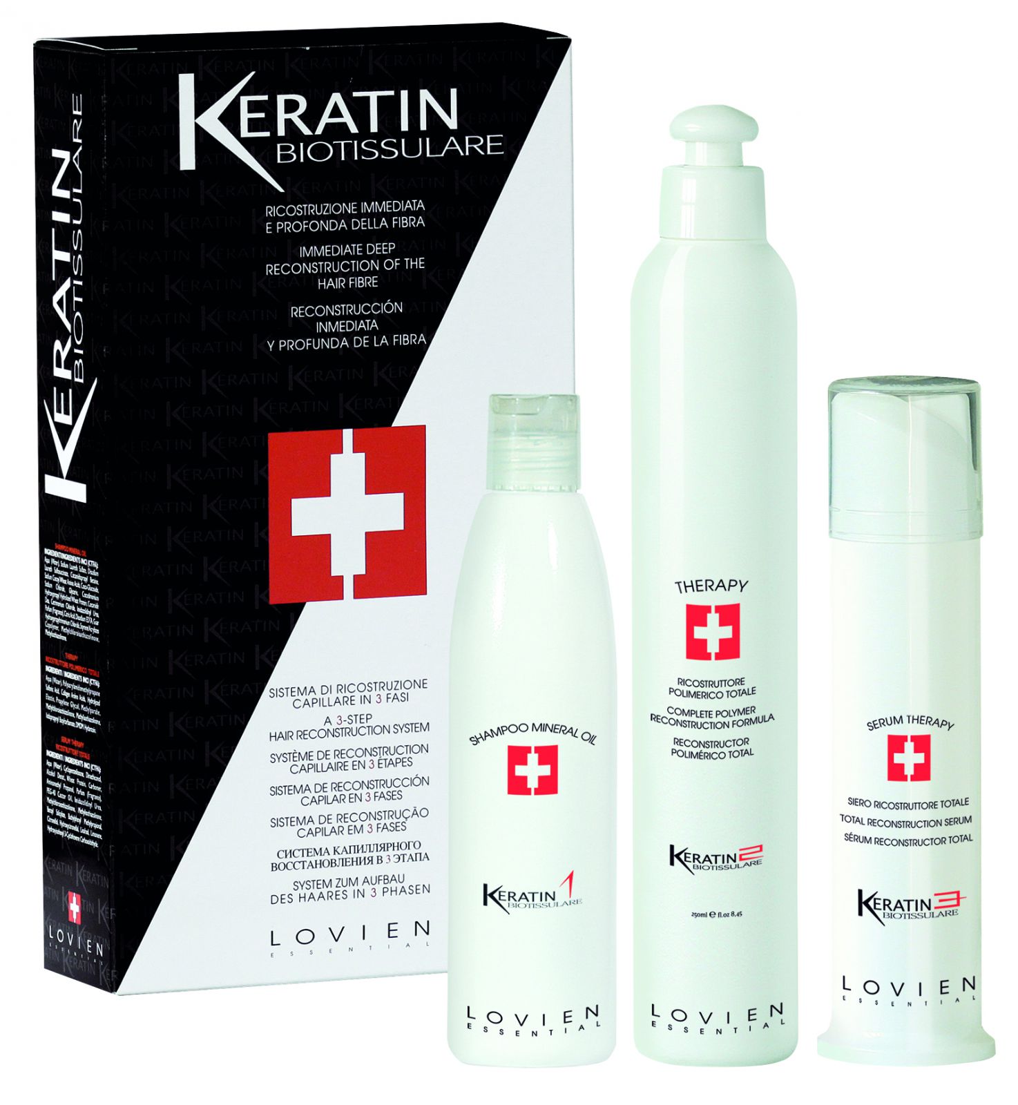 Lovien Keratin Biotissulare 3 fáze - keratinový systém na vlasy