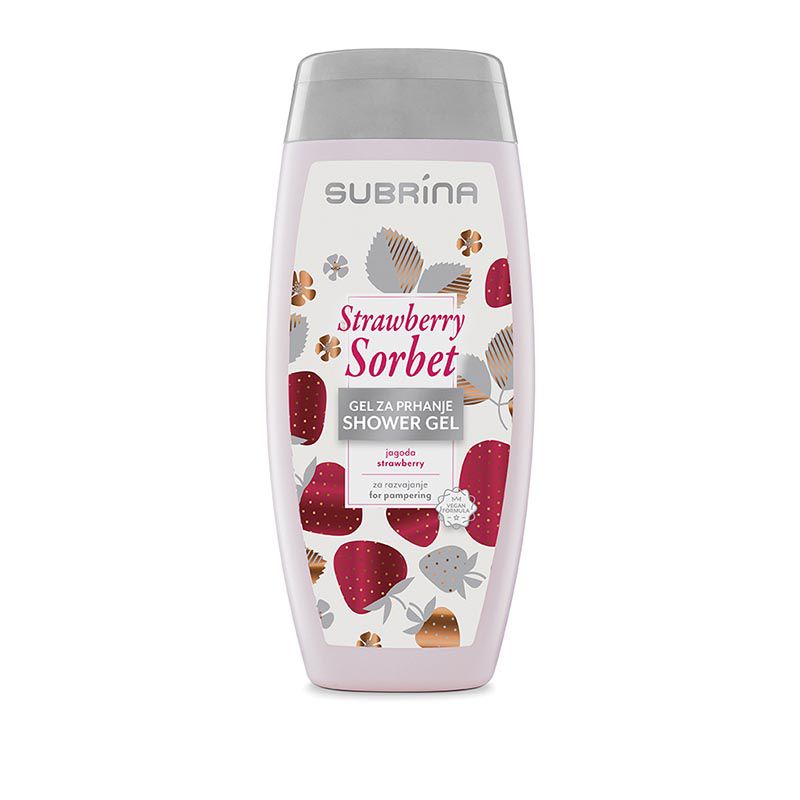 Subrina Strawberry Sorbet – sprchový gel s vůní šťavnatých jahod 250ml