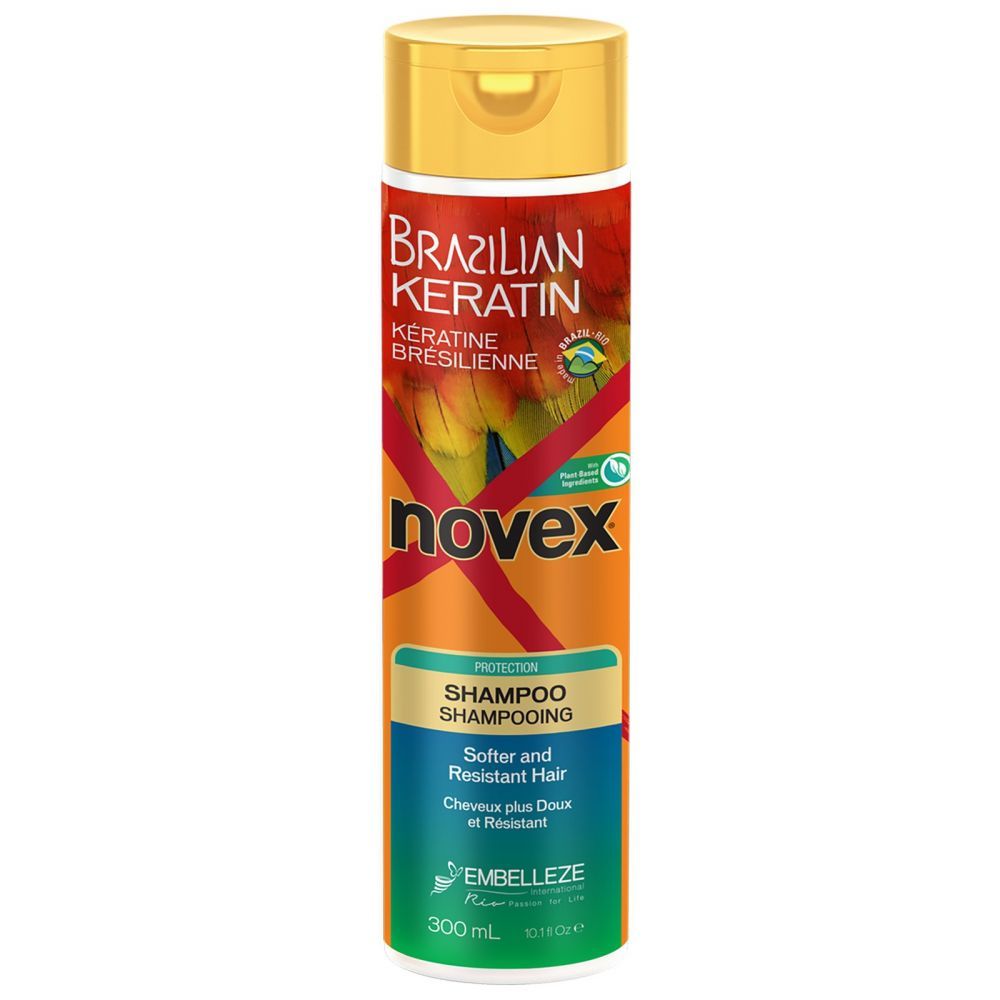 Vitay Novex Brazilian Keratin Shampoo 300 ml - šampon na vlasy s brazilským keratinem Fáze 1 - Šampon s brazilským keratinem.